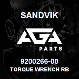 9200266-00 Sandvik TORQUE WRENCH RB | AGA Parts
