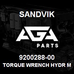 9200288-00 Sandvik TORQUE WRENCH HYDR M30/42 110 V. | AGA Parts