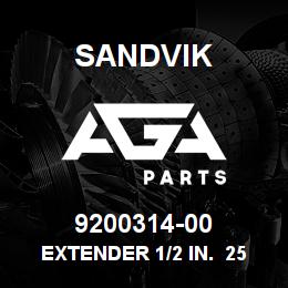 9200314-00 Sandvik EXTENDER 1/2 IN. 250 MM. | AGA Parts