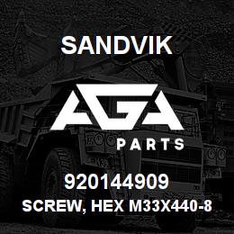 920144909 Sandvik SCREW, HEX M33x440-8.8 DIN933 RB | AGA Parts