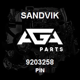 9203258 Sandvik PIN | AGA Parts