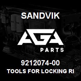 9212074-00 Sandvik TOOLS FOR LOCKING RING | AGA Parts