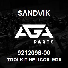 9212098-00 Sandvik TOOLKIT HELICOIL M20X1,5D | AGA Parts