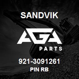 921-3091261 Sandvik PIN RB | AGA Parts