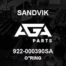 922-000390SA Sandvik O'RING | AGA Parts