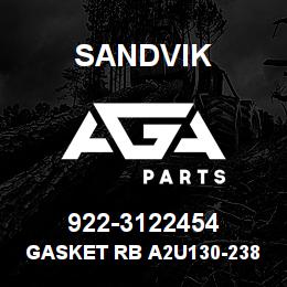 922-3122454 Sandvik GASKET RB A2U130-238006 RB | AGA Parts