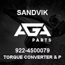 922-4500079 Sandvik TORQUE CONVERTER & PUMP GROUP | AGA Parts