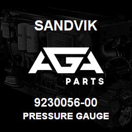 9230056-00 Sandvik PRESSURE GAUGE | AGA Parts