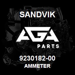 9230182-00 Sandvik AMMETER | AGA Parts