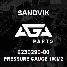 9230290-00 Sandvik PRESSURE GAUGE 100M20-2 MK 105 | AGA Parts