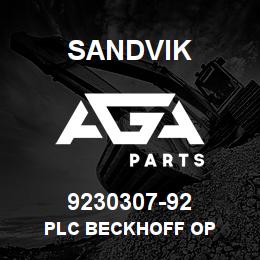 9230307-92 Sandvik PLC BECKHOFF OP | AGA Parts