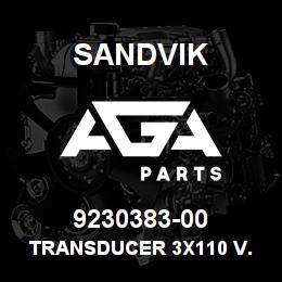 9230383-00 Sandvik TRANSDUCER 3X110 V. C1,0 X | AGA Parts