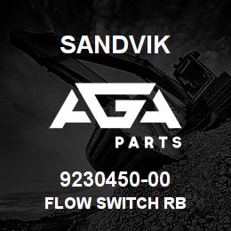 9230450-00 Sandvik FLOW SWITCH RB | AGA Parts