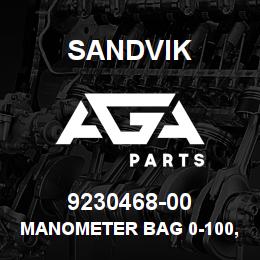 9230468-00 Sandvik MANOMETER BAG 0-100, 0-400BAR | AGA Parts