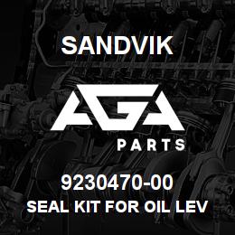 9230470-00 Sandvik SEAL KIT FOR OIL LEVEL INDICATOR | AGA Parts