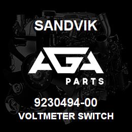 9230494-00 Sandvik VOLTMETER SWITCH | AGA Parts