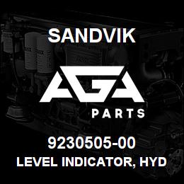 9230505-00 Sandvik LEVEL INDICATOR, HYDR.TANK | AGA Parts