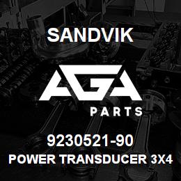 9230521-90 Sandvik POWER TRANSDUCER 3X400 V. TO TERMINAL | AGA Parts