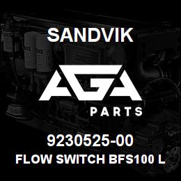 9230525-00 Sandvik FLOW SWITCH BFS100 L 90 3 | AGA Parts