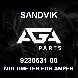 9230531-00 Sandvik MULTIMETER FOR AMPERE, VOLT, OHM | AGA Parts