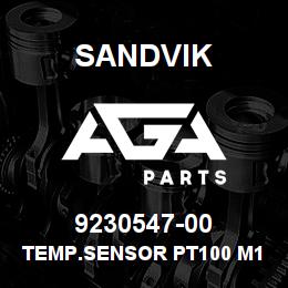 9230547-00 Sandvik TEMP.SENSOR PT100 M12 L50 | AGA Parts
