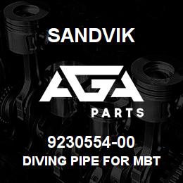 9230554-00 Sandvik DIVING PIPE FOR MBT 3560 L120 | AGA Parts