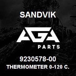 9230578-00 Sandvik THERMOMETER 0-120 C./F 3M, G 1 | AGA Parts