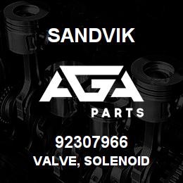 92307966 Sandvik VALVE, SOLENOID | AGA Parts