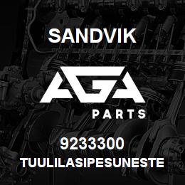 9233300 Sandvik TUULILASIPESUNESTE | AGA Parts