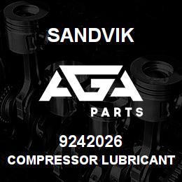 9242026 Sandvik COMPRESSOR LUBRICANT (1EA=0.25 L) | AGA Parts