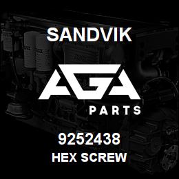 9252438 Sandvik HEX SCREW | AGA Parts
