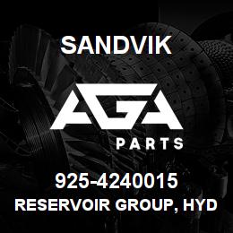 925-4240015 Sandvik RESERVOIR GROUP, HYDRAULIC | AGA Parts