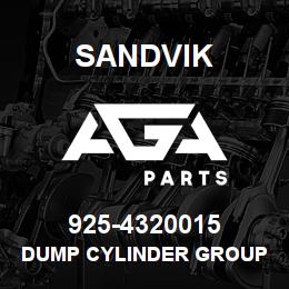 925-4320015 Sandvik DUMP CYLINDER GROUP | AGA Parts