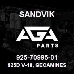925-70995-01 Sandvik 925D V-10, GECAMINES, ZAIRE | AGA Parts