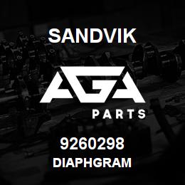 9260298 Sandvik DIAPHGRAM | AGA Parts