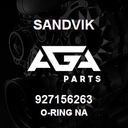 927156263 Sandvik O-RING NA | AGA Parts