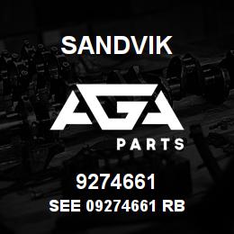 9274661 Sandvik SEE 09274661 RB | AGA Parts