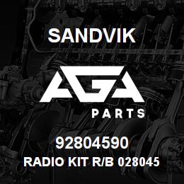 92804590 Sandvik RADIO KIT R/B 02804590 RB | AGA Parts
