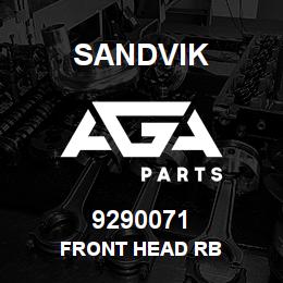 9290071 Sandvik FRONT HEAD RB | AGA Parts