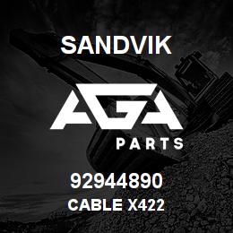 92944890 Sandvik CABLE X422 | AGA Parts