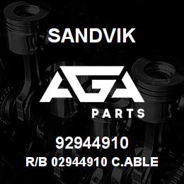 92944910 Sandvik R/B 02944910 C.ABLE X147 RB | AGA Parts