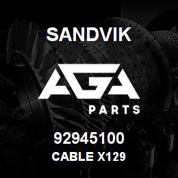 92945100 Sandvik CABLE X129 | AGA Parts