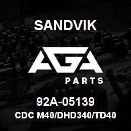 92A-05139 Sandvik CDC M40/DHD340/TD40 RING BIT 139 T | AGA Parts