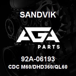 92A-06193 Sandvik CDC M60/DHD360/QL60 RING BIT 193 T | AGA Parts