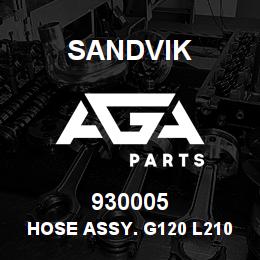930005 Sandvik HOSE ASSY. G120 L2100 | AGA Parts