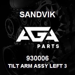 930006 Sandvik TILT ARM ASSY LEFT 3.57M (LNG) | AGA Parts