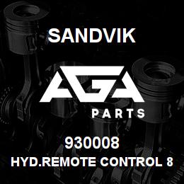 930008 Sandvik HYD.REMOTE CONTROL 8PIECE | AGA Parts