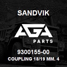 9300155-00 Sandvik COUPLING 18/19 MM. 46938 *TECH TEXTOP | AGA Parts