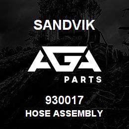 930017 Sandvik HOSE ASSEMBLY | AGA Parts