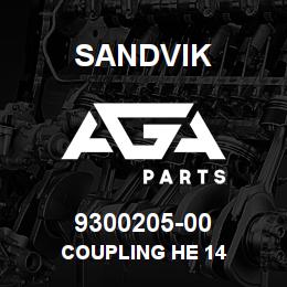 9300205-00 Sandvik COUPLING HE 14 | AGA Parts